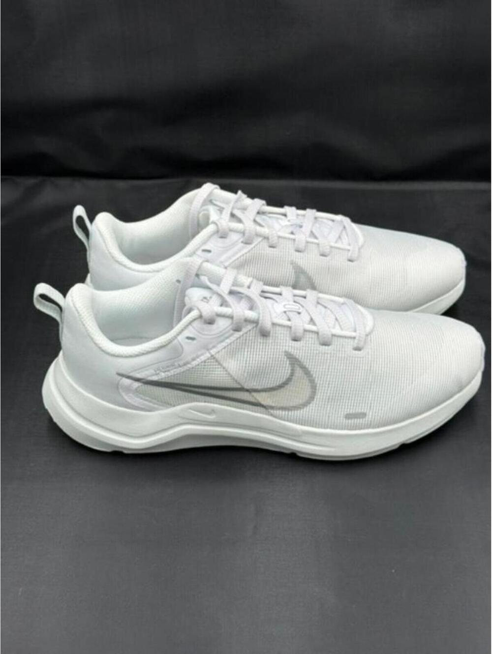 Nike Women's Downshifter 12 White/Silver - Women's Size 8.5